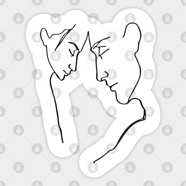 A forbidden love Sticker by Modern Art